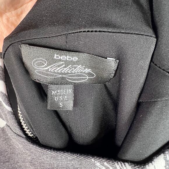 Bebe Addiction Bodycon Zebra Dress Small - Picture 9 of 10